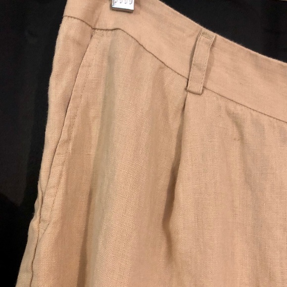 The Drop Women's Millie Loose-Fit Pleated Long Linen Walk Short Size L - Picture 2 of 4